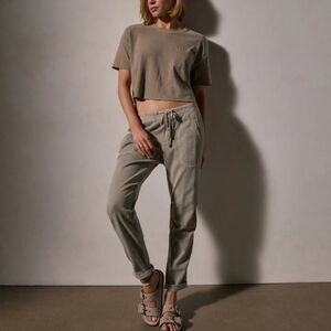 James Perse Soft Drape Pant In Driftwood